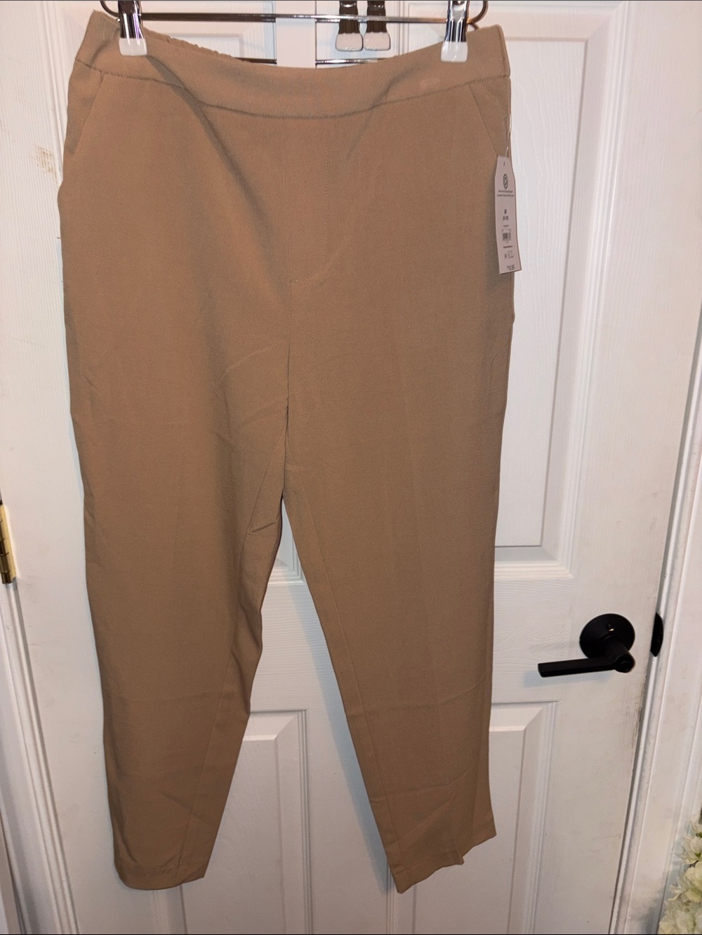 Time and Tru Tan Cropped Ankle Pants